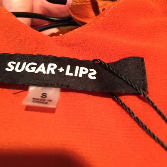 Sugar-lips Small Button Detail Tonal Stripe NWT - Picture 7 of 8